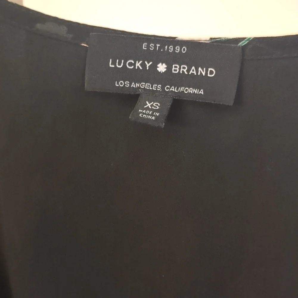 Lucky Brand ditsy printed midi dress XS - Picture 5 of 8